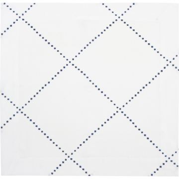 Anfa Blue and White Linen Napkin