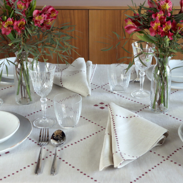 Anfa Red Linen Napkin