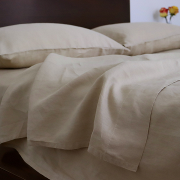 Camel Linen Duvet Cover