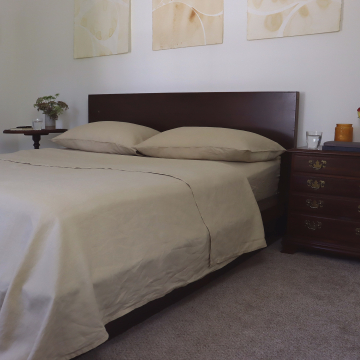 Camel Linen Sheet Set