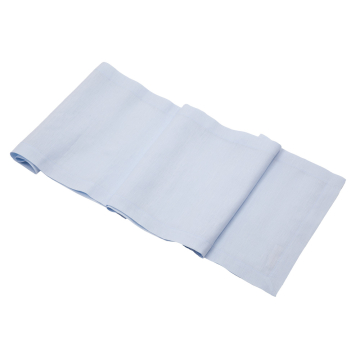 Huddleson Sky Blue Linen Table Runner