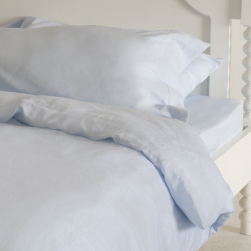 Sky Light Blue Linen Duvet Cover