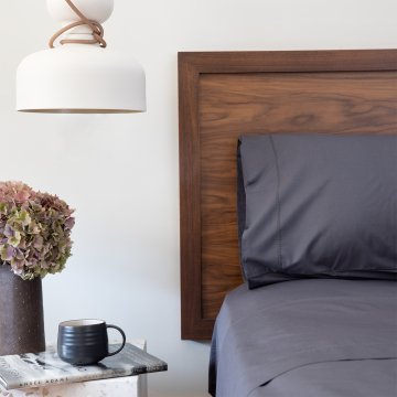 Charcoal Grey 500TC Pillowcase (Pair) - Hemstitch