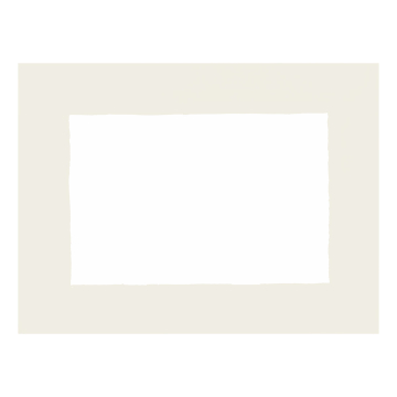 Huddleson white Italian linen placemat with ivory border