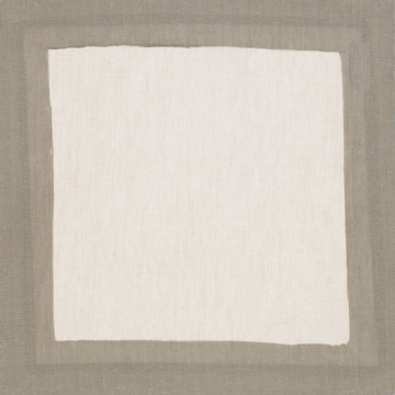 Cinta Natural Linen Napkin with Herb Green Sage Border