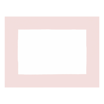 Huddleson white Italian linen placemat with a pink border