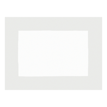 Huddleson Cinta white linen placemat with a silver grey border