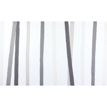 white linen tablecloth grey charcoal ivory stripes