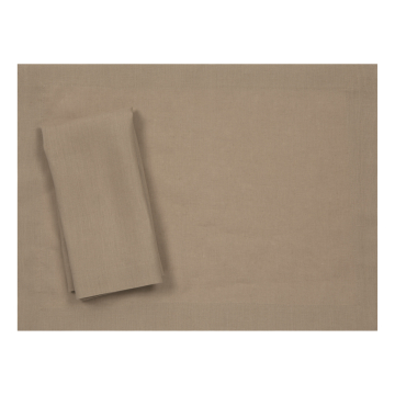 Coffee Brown Linen Placemat