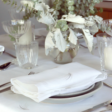 Grania Square Linen Tablecloth