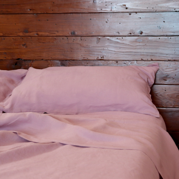Heather Lilac Linen Fitted Sheet