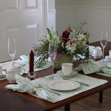 Leaf Green Linen Placemat