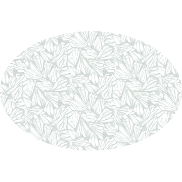 Aqua green blue butterfly marble linen oval tablecloth