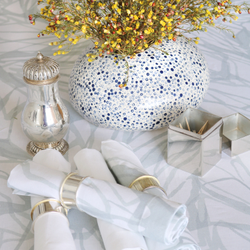 Melita Aqua Linen Napkin