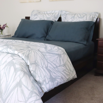 Melita Aqua Linen Pillow Sham (Pair)