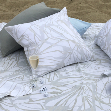 Melita Metallic Linen Pillow