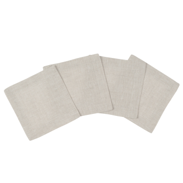 Huddleson Natural Linen Cocktail Napkin Coaster