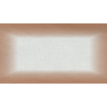ombre rectangular linen tablecloth beige terracotta