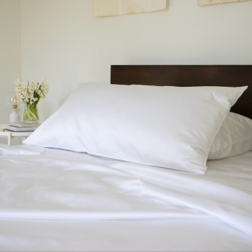 White 600TC Organic Sateen Sheet Set