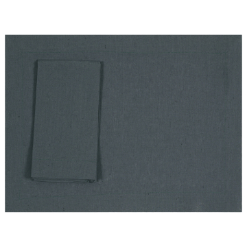 Petrol forest green linen placemat