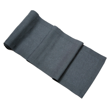 Petrol Forest Green Linen Table Runner