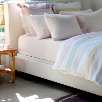 Cinta Pastel Linen Duvet Cover