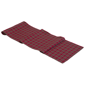 Plaid Christmas runner red green check