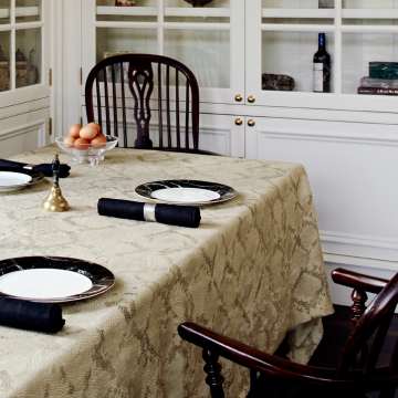 Python Square Linen Tablecloth