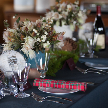 Red and Green Cotton Plaid Napkin