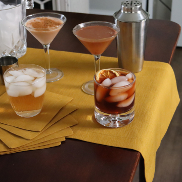 Saffron Gold Linen Table Runner