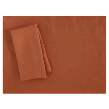 Sienna Orange Terracotta Placemat Linen Fall Thanksgiving