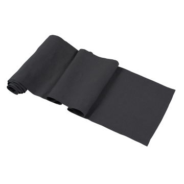 Charcoal slate grey linen table runner