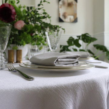 Faux Linen Fabric By The Yard - Double Width 110 Inch