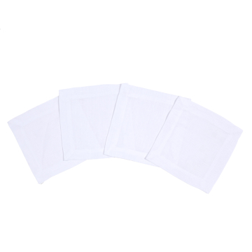 White Linen Cocktail Napkin