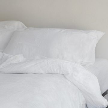 White Linen Duvet Cover