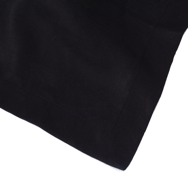 Black Linen Rectangular Tablecloth