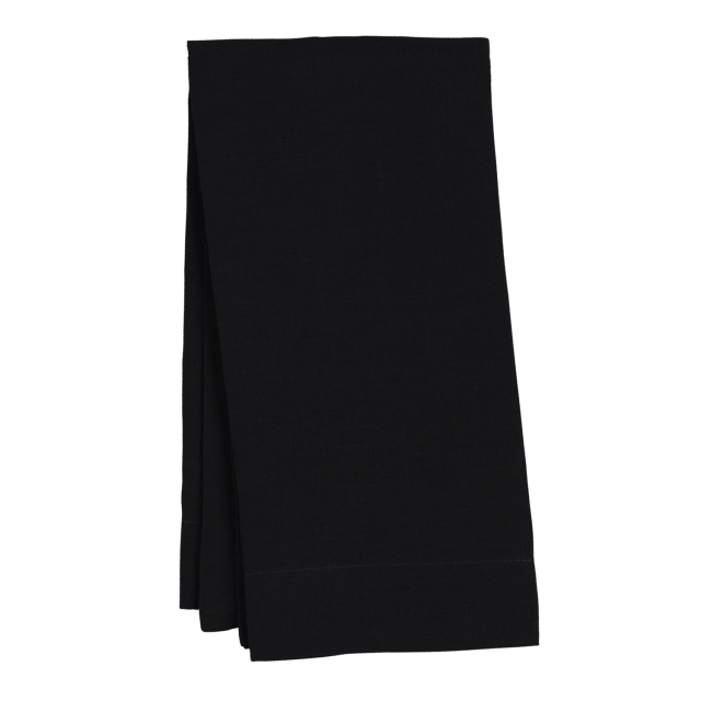 Black Linen Napkin 