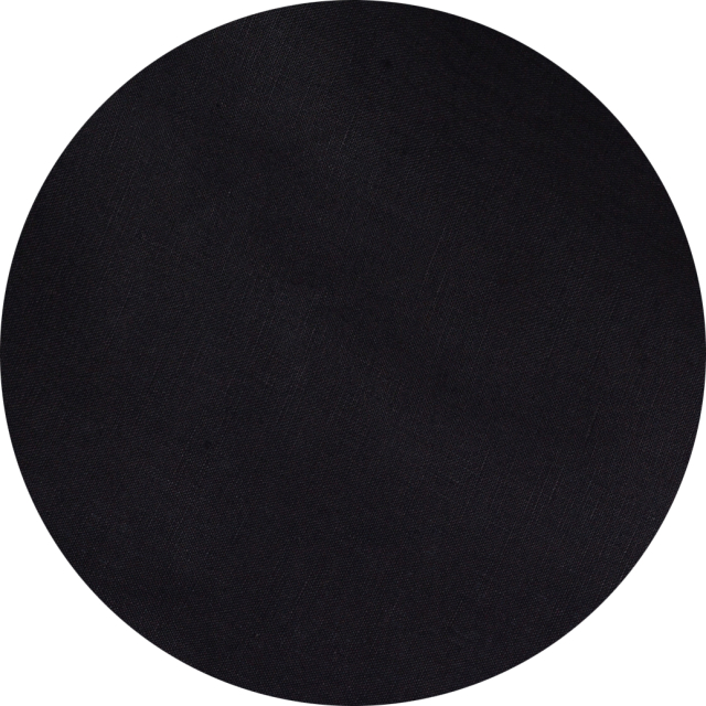 Black Linen Round Tablecloth