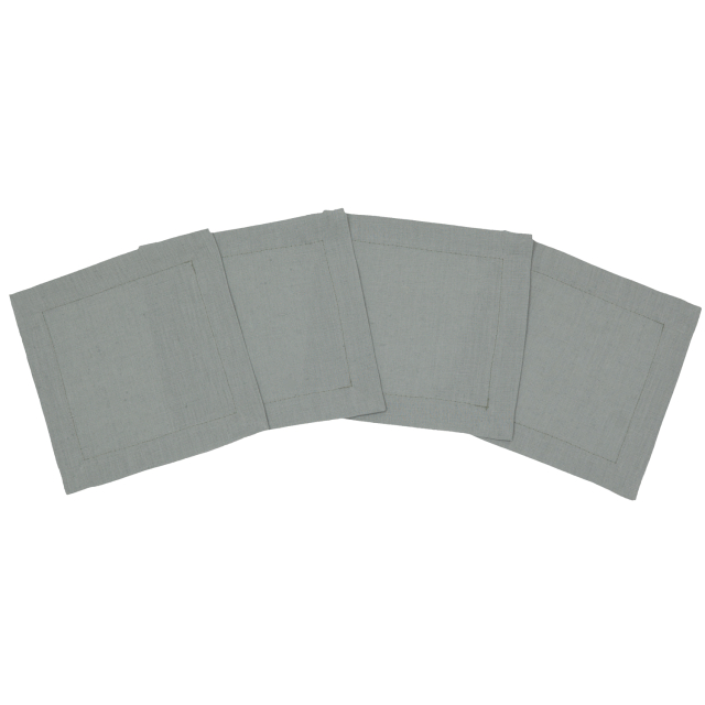 Celadon Green Linen Cocktail Napkin