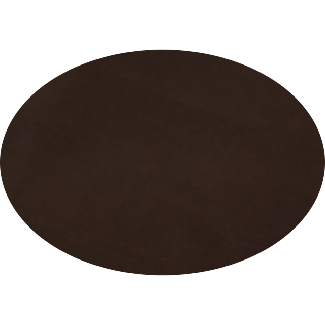 Chocolate Brown Oval Linen Tablecloth 