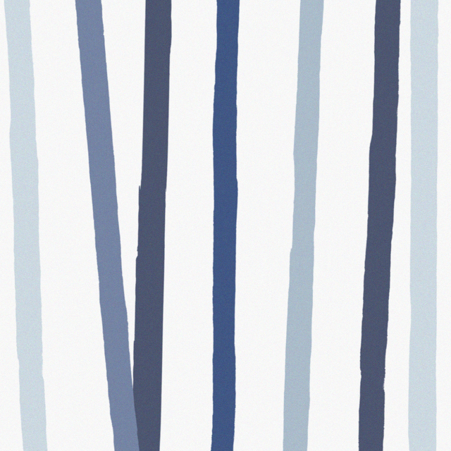Huddleson Cinta Blue and White Square Tablecloth. Seven shades of blue on a luxury linen tablecloth.