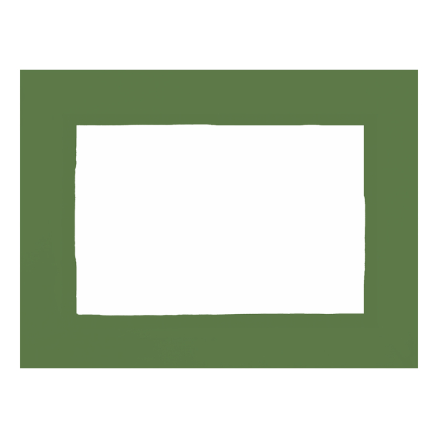 Huddleson Cinta Grass Green Border White Linen Placemat