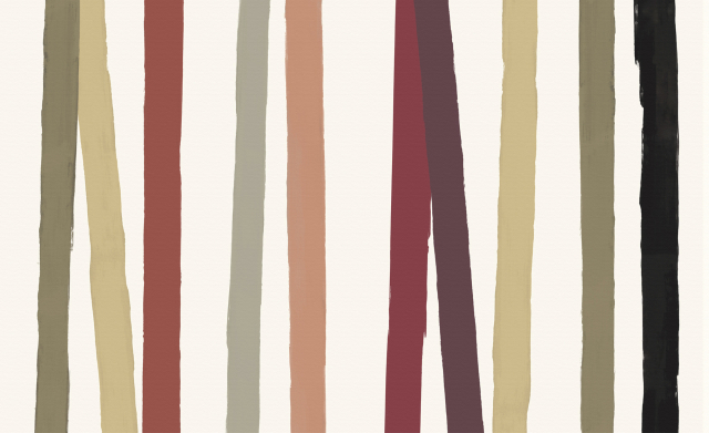 Cinta Multicolor Stripe Rectangular Linen Tablecloth
