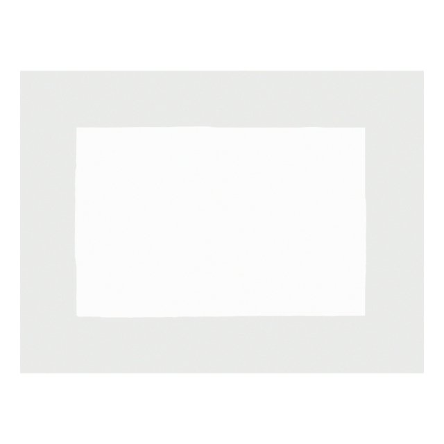 Huddleson Cinta white linen placemat with a silver grey border