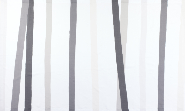white linen tablecloth grey charcoal ivory stripes