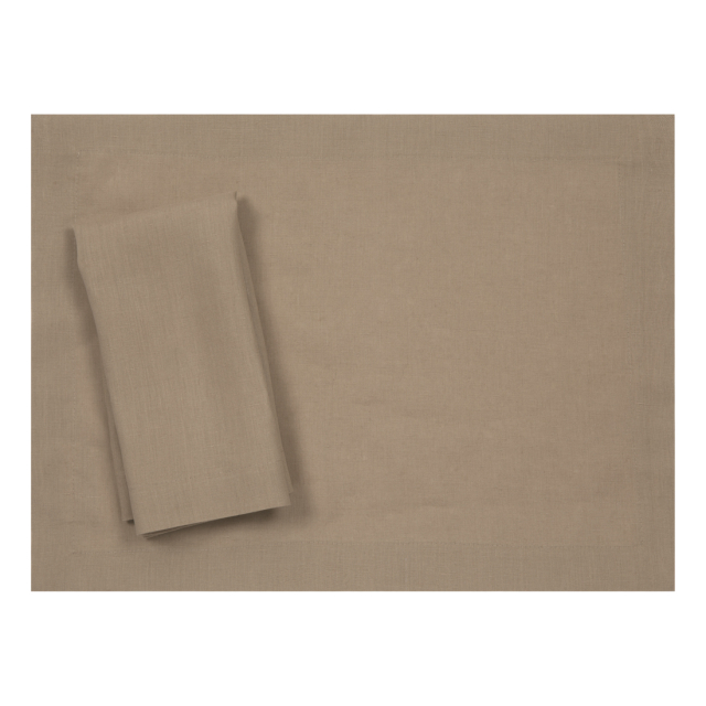 Coffee Brown Linen Placemat
