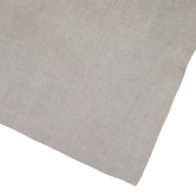 Dark Natural Square Linen Tablecloth