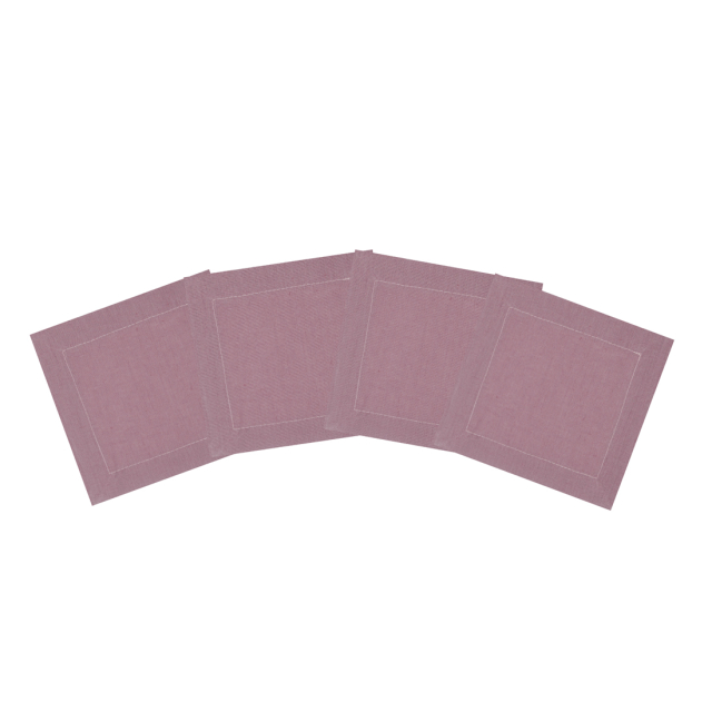 Heather Lilac Linen Cocktail Napkin