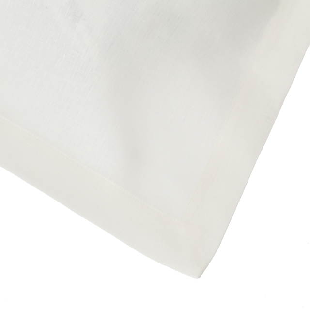 Ivory cream Italian linen rectangular tablecloth