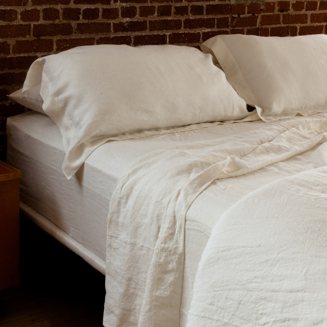Ivory Linen Top Sheet